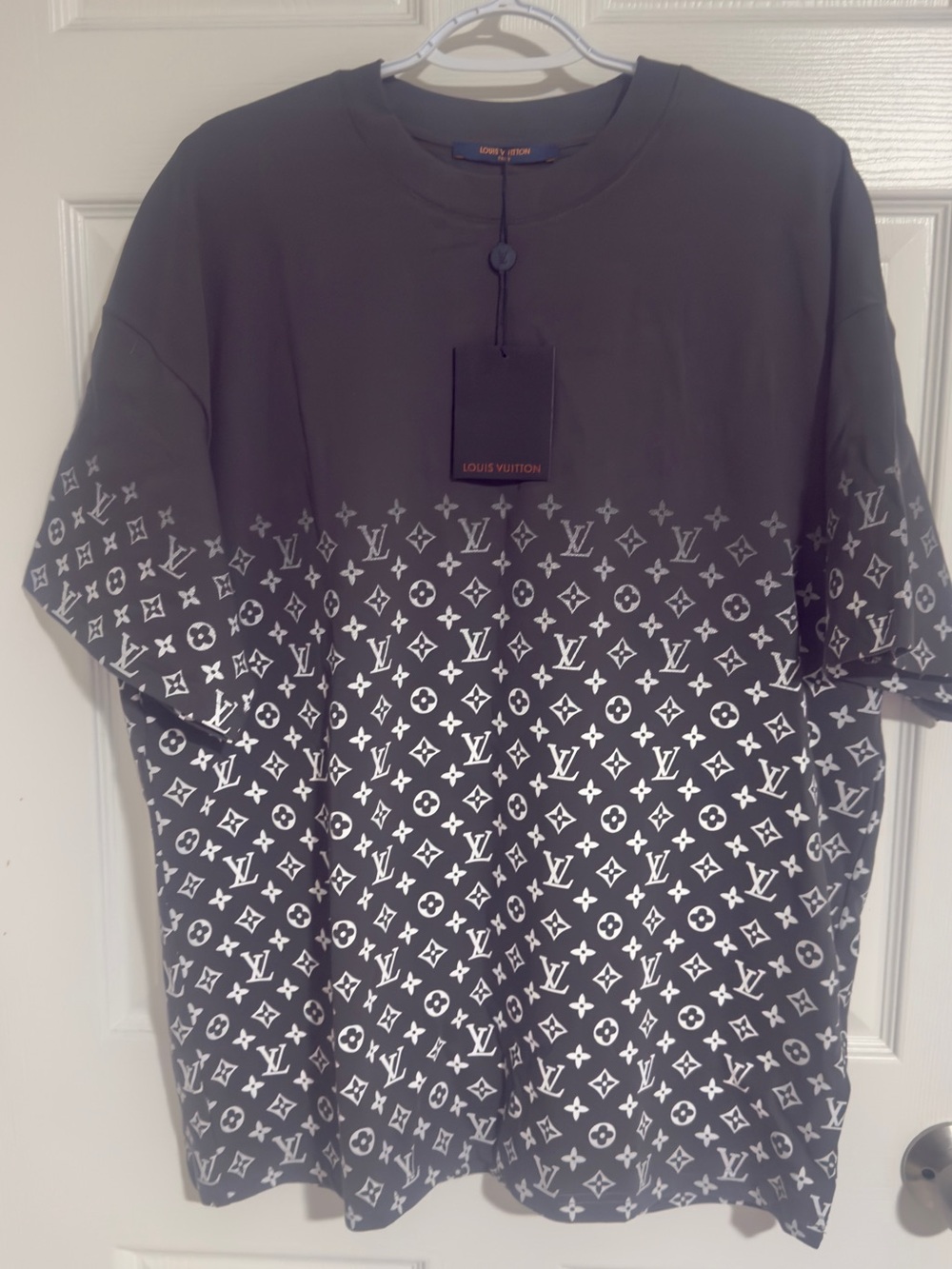 Louis Vuitton gray BMonogram Pattern Men’s Shirt